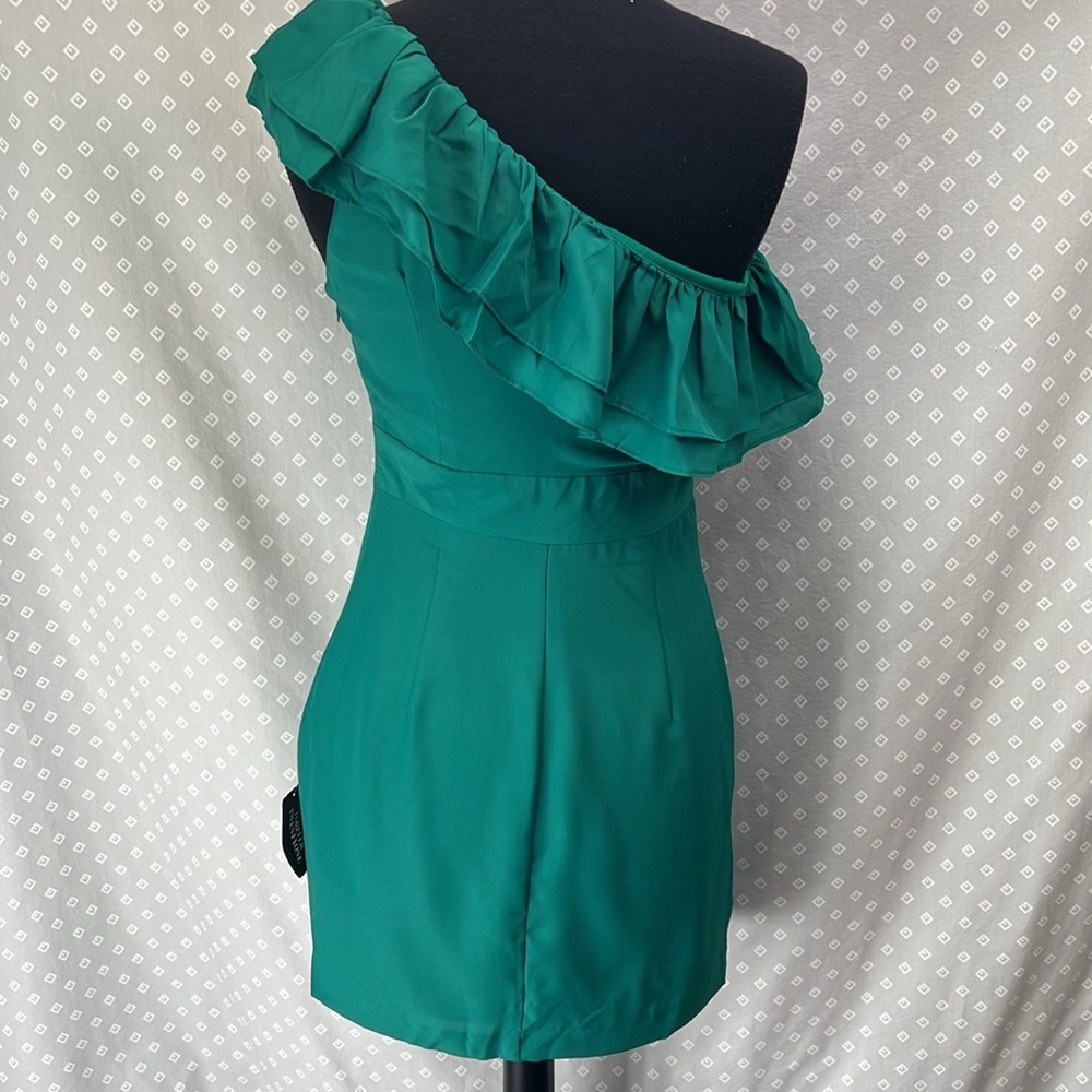NWT Green Ruffle Dress - Picture 5 of 6